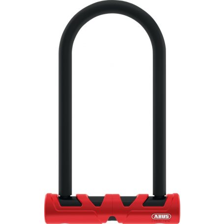 ABUS U-lakat Ultimate 420/170 HB230, USH tartóval, fekete/piros