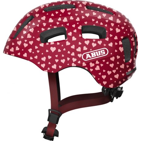 ABUS kerékpáros gyerek sisak Youn-I 2.0, In-Mold, cherry heart, S (48-54 cm)