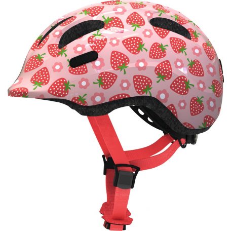 ABUS kerékpáros gyerek sisak Smiley 2.1, In-Mold, rose strawberry, S (45-50 cm)