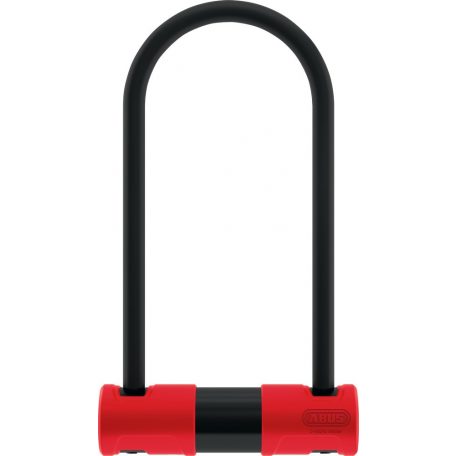 ABUS U-lakat riasztóval Alarm 440A/150 HB160, USH tartóval, fekete/piros