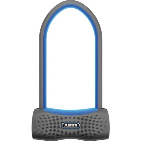 ABUS U-lakat riasztóval SmartX 770A/160 HB230, kulcs nélküli rendszer, USKF tartóval, kék