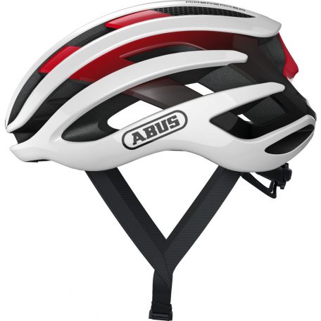 ABUS kerékpáros sport sisak AirBreaker, In-Mold, white red, M (52-58 cm)