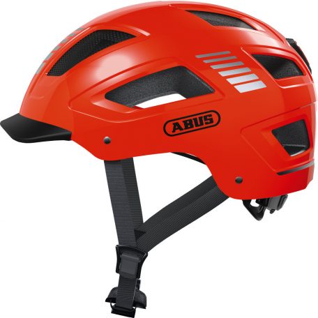 ABUS kerékpáros városi sisak Hyban 2.0, ABS, signal orange, M (52-58 cm)