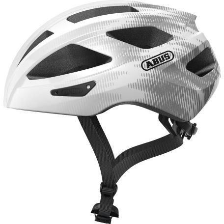 ABUS kerékpáros sport sisak Macator, In-Mold, white, Silver, M (52-58 cm)