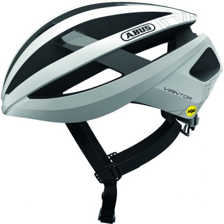 ABUS kerékpáros sport sisak Viantor MIPS, In-Mold, polar white, L (58-62 cm)