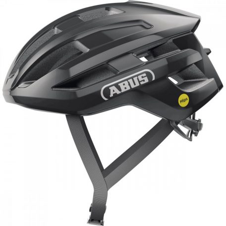 ABUS kerékpáros sport sisak Powerdome, In-Mold, shiny black, S (51-55 cm)