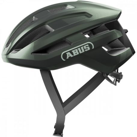 ABUS kerékpáros sport sisak Powerdome ACE, In-Mold, verseny sapkával, moss green, M (54-58 cm)