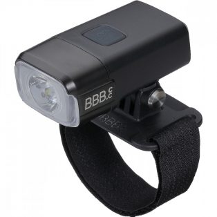   BBB Cycling kerékpáros első lámpa sisakra BLS-162 AdventureStrike, 600 lumen, 3 mód, micro USB tölthető 2000mAh akku, tépőzáras GoPro felfogatással