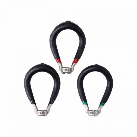 BBB Cycling kerékpáros szerszám - küllőkulcs készlet BTL-183 ProTune Set, 3.2mm/3.3mm/3.5mm, fekete/zöld/piros