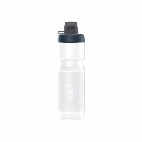 BBB Cycling kerékpáros kulacs BWB-16 AutoTank Mudcap XL, 750ml, auto szeleppel, kupakkal, BPA mentes, mosogatógépben is mosható, átlátszó