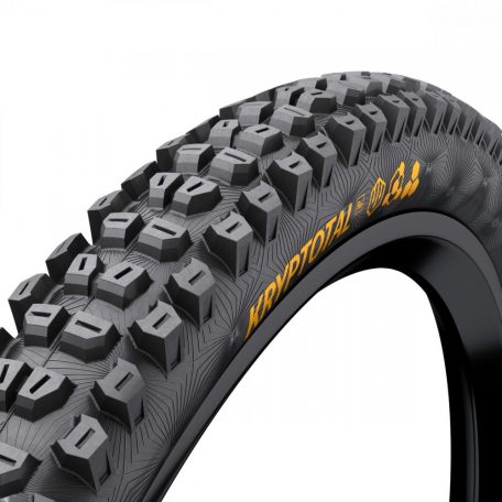 Continental MTB kerékpáros külső gumi60-584 Kryptotal-R Downhill SuperSoft 27,5x2,4 fekete/fekete hajtogathatós, hátra