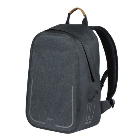 Basil egyoldalas táska és hátizsák Urban Dry Backpack, Hook ON, charcoal fekete