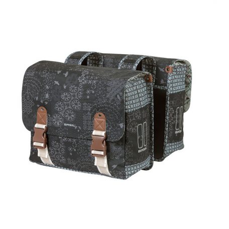 Basil dupla táska Boheme Double Bag, Universal Bridge System, charcoal fekete